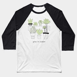 Grow In Wisdom Baseball T-Shirt